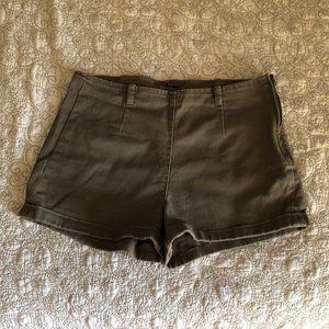 Forever 21 Army Green Mid Rise Shorts